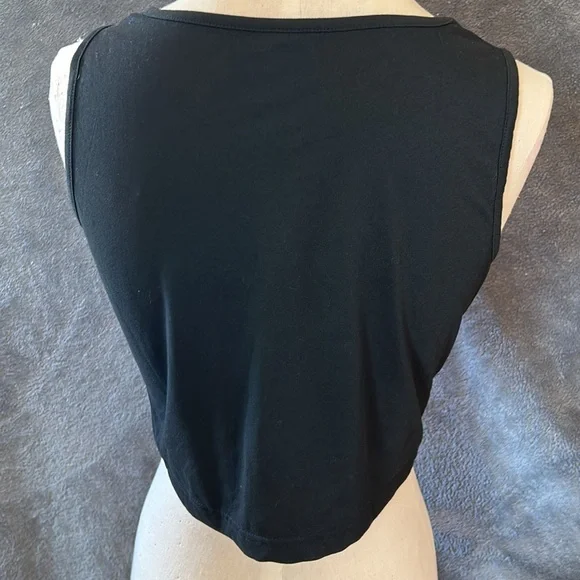 ❤️🔥5/$20ROMWE💫 SHEIN🌟Women’s Black Motorcycle Graphic Tank Top - Picture 9 of 11